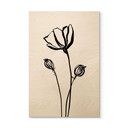 Obraz drewniany Line Art Poppy - Cats & Dotz
