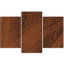 3 stykke lærredsprint, Leopard Leopard Pels Patches Mønster