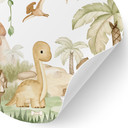 Wandtattoo Kleine Dinos auf großer Entdeckungsreise - Oliver Robins - Rund