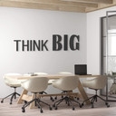 napis 3D MDF THINK BIG