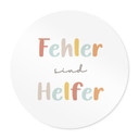 Rundes Affirmationsposter 'Fehler sind Helfer' für Kinder