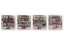 Tableau sur bois - Set I am not your friend - I am your parent...2 (4 parties)