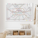 Wandbild BVG Berlin - Netzplan Berlin - Alu-Dibond
