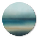 Glasschilderij Rotko Blush - Turquoise Horizon - Sir Edward x Grigory Gladarev - Rond