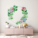 Muursticker Bloemenkrans XXL