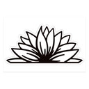 Spiegelsticker, Dekorativer Sticker Halbe Blume 