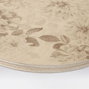 Obraz drewniany Dalie Shabby Chic Beżowy - Bloomery Decor - Okrągły