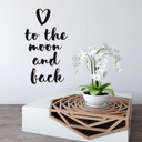 Wallsticker - Love to the moon and back