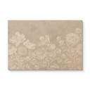 Obraz drewniany kwiaty w kolorze kredowego beżu - Bloomery Decor