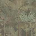 Fototapet palmer jungle udvidelig beige grøn 159x280 cm Ikke-vævet tapet  