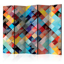 Rumdeler - Farverigt patchwork, 3-delt