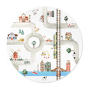 Plakat przedszkolny Oliver Robins - Play street - Round