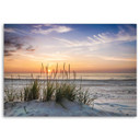 Canvasbillede, Solnedgang på stranden