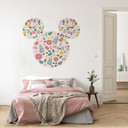 Selvklæbende tapet - Mickey Head Wild Flowers - 125 x 125 cm
