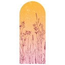 Wallsticker Rundbue markblomster orange-pink