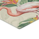 Eksotisk kogeplade - Flamingo og tropiske blade - Bloomery Decor