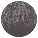 Muursticker Elegante wilgentakken in donkergrijs - Ms Tiff - Rond