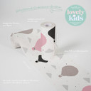 A.S. Création Lovely Kids Frise autocollante enfant - Rosé, Gris