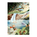 Textil poster Gungor i naturoasen - Goed Blauw
