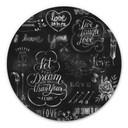 Tableau sur alu-Dibond World of good feelings - Rond