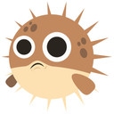 Muursticker Emoji Kogelvis