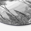 Wanddecoratie Idyllisch plantenlandschap - Ms Tiff - Aluminium dibond - Rond