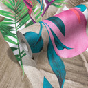 Blomstertapet fleece Spirit of Jungle grøn, brun