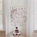 Sticker mural Kvilis - Illustration Licorne ailée
