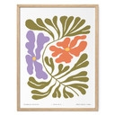Plakat abstrakcyjne kwiaty w stylu retro - Treechild