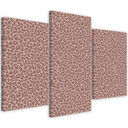 3 stykke lærredsprint, Leopard Leopard Pels Patches Mønster