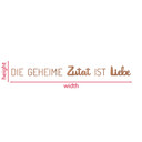 Holz Küchenspruch Die geheime Zutat ist Liebe - Mahagoniholz