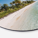Billede af Palmestranden i Sydhavet - Colombo - rund – print på aluminium (Alu-Dibond)