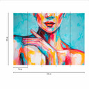 Fototapeta AcrylGirl w kolorze niebiesko-żółtym - włóknina Designwalls 2 - 2,55 x 3,5 m