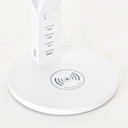 Tischleuchte Julius, weiß, 52 x 17,1 cm, Innenleuchte mit Wireless-Charging-Funktion