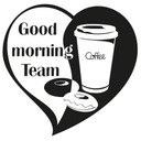 Sticker mural - Good Morning Team