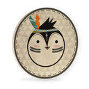 Obraz drewniany - pingwin indyjski - okrągły