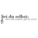 Wandtattoo Sei du selbst... 02