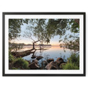 Widok z plakatu na jezioro - Lakescape - Piwnica