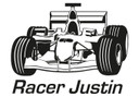 Wallsticker Racer + Navn