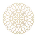 Dekoracja drewniana topola - Mandala Kwiat Życia - Okrągła