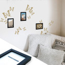 Wallsticker Sommerfugle inkl. 3 fotorammer