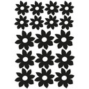 Wallsticker Blomster sæt 4