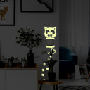 Selvlysende Wallsticker Kat - passer til stikkontakten