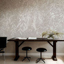 Fotobehang woonkamer natuurmotief - elegante wilgentakken in beige - Ms Tiff