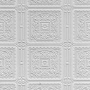 Anaglypta® Turner Tile Luxueux papier peint vinyle structuré à peindre, blanc