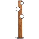 Stehleuchte Elena, braun, 140,4 x 31,2 cm, Holz LED-Stehleuchte, dimmbar