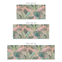 Stænkplade til køkken tropiske blade i junglen pink - Bloomery Decor