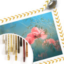 Plakat Delgado - Wildflowers Aquamarine