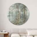 Glasschilderijen Enchanted Forest - Ms Tiff - Rond