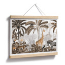 Plakat dziecięcy Kikki Belle - Jungle Jive - Sepia